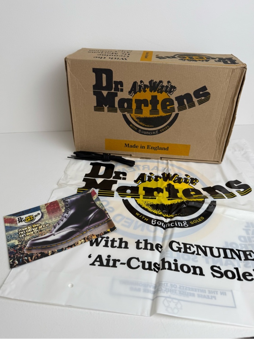Vintage Dr. Martens England Black Greasy Leather Gibson Oxfords UK 8 - Picture 2 of 16